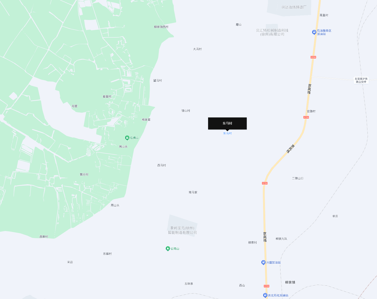 东马涧位置（带标记）